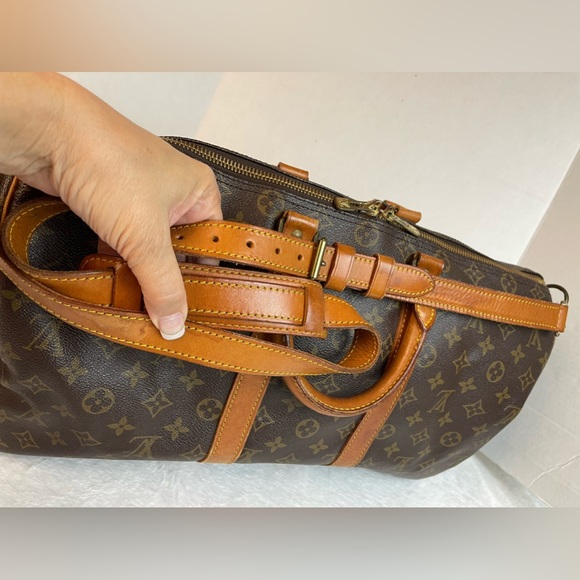 AUTHENTIC LOUIS VUITTON MONOGRAM KEEPALL 45 BANDOULIERE DUFFLE BAG - Picture 15 of 16